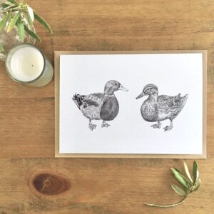 Mallards Eco Greetings Card
