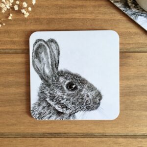 Wild Rabbit Melamine Coaster