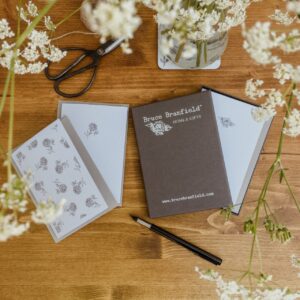 Rose & Peony Eco Notecards Set (8 cards)