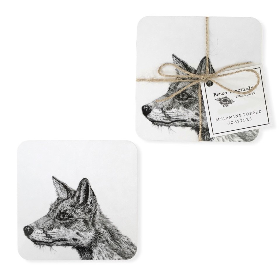 Fox Two Coaster Set
