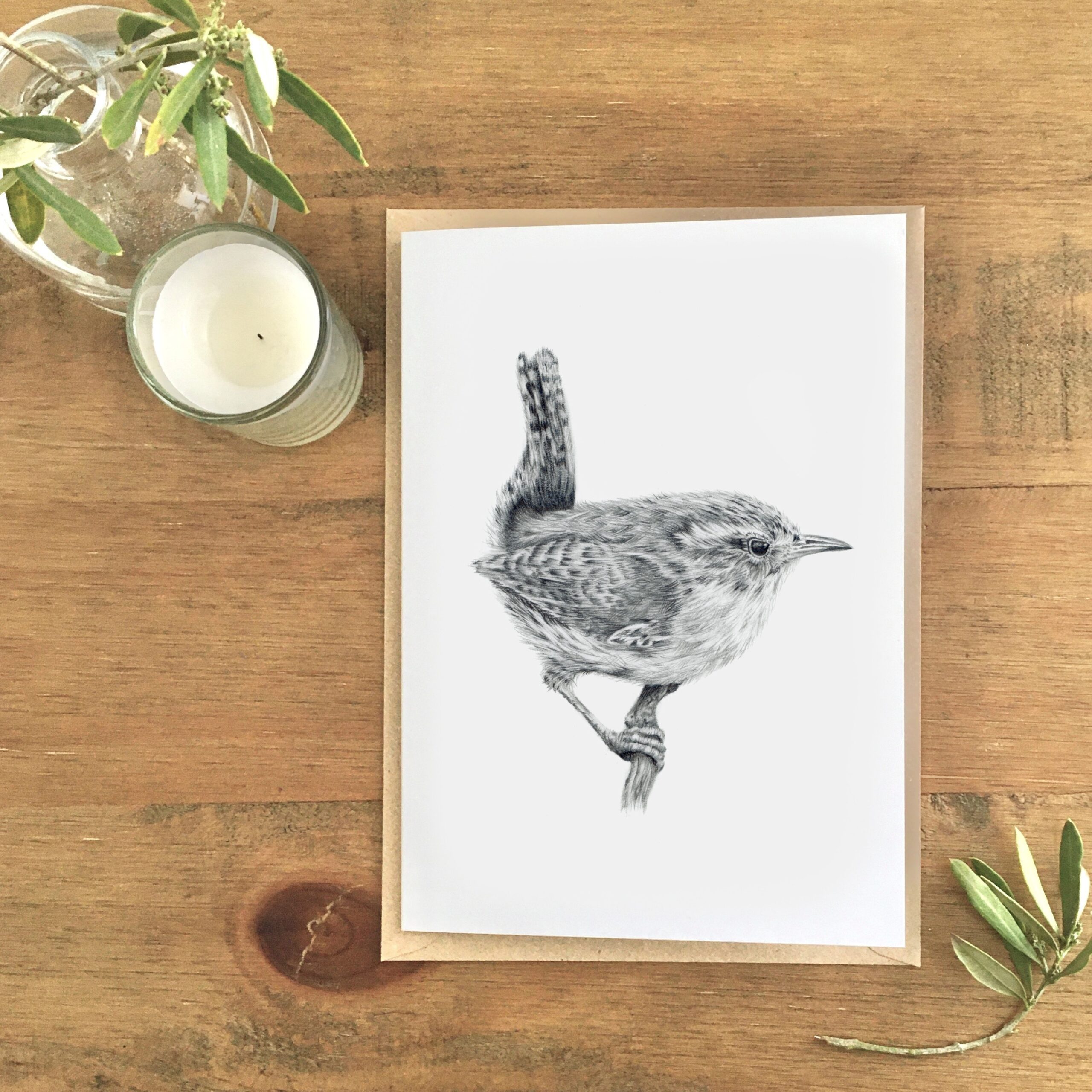Wren Eco Greetings Card